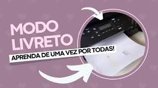 Impressão no modo livretoconfiguração de cores para miolo [upl. by Vonni]