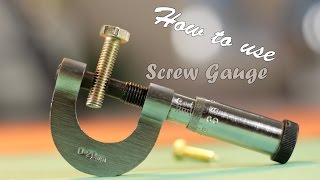 How To Use Screw Gauge [upl. by Enelrae]