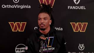 QB Jayden Daniels Speaks to the Media After Practice  Washington Commanders [upl. by Harifaz]