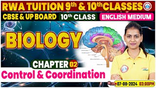 Class 10th Biology Chapter2  Control and coordination  Class 10th By Gaurangi Mam [upl. by Athalla]