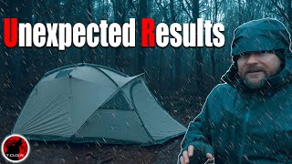 This Isnt What I Expected to Happen  Ice and Heavy Rain Waterproof Test  NatureHike Massif Tent [upl. by Etteniotnna12]