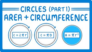 GCSE Maths  How to find the Area and Circumference of a Circle Circles Part 1 106 [upl. by Hawthorn]