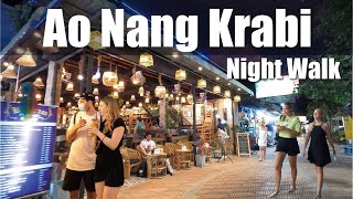 Ao Nang Krabi night walking 2022 POV night scene Thailand 4K video [upl. by Intruok774]