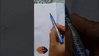 Pen vs brush pen drawing hack 🥺🥺🥺🥺🥺🥺😜😜😜shortstrending shortsfeed shortsvideo youtubeshorts [upl. by Illehs616]