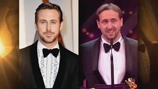 Man Pretending To Be Ryan Gosling Accepts Award On His Behalf As Oscars Spoof [upl. by Rumpf315]