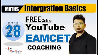 EAMCET 2024 Free online class 28  Integrations Basics  Preparation Tips youtube class [upl. by Rebmat]