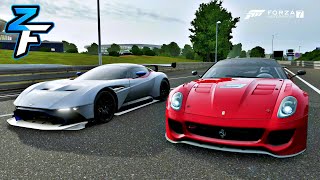 Aston Martin Vulcan vs Ferrari 599XX Drag Race  Forza Motorsport 7 [upl. by Varini16]