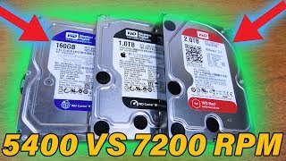 5400RPM vs 7200RPM Drive Show Down  Is Faster Better [upl. by Ladnyc682]