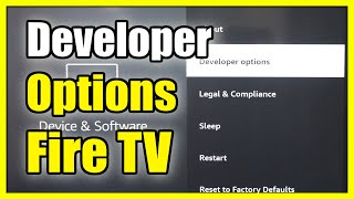 How to Find Missing Developer Options on Amazon FIRE TV Easy Method [upl. by Earased]