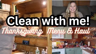 Cleaning25 weeks PregnantThanksgiving Menu amp Grocery Haul [upl. by Dihgirb]