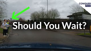 Should you Give Way to Pedestrians at Junctions and How its Marked on the British Driving Test [upl. by Rednal]