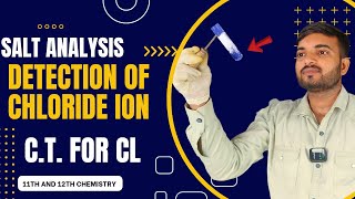 Test for Chloride ion salt analysis class 11th 12th chemistry saltanalysis a2zpractical991 [upl. by Notlehs]