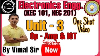 ONE Shot Unit3 I Operational Amplifiers I IoT System I Electronics Engineering I by Vimal sir [upl. by Siffre]