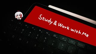 ASMR Study amp Work with Me 빠른 키보드 타이핑 아이패드 애플펜슬로 필기하기✍🏻  ASMR Keyboard Typing iPad Writing [upl. by Adamec564]