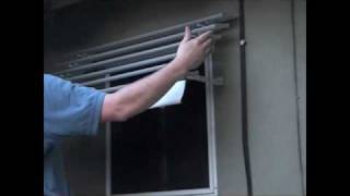 Aluminum Window Awning Installation Part 6  Step 5 [upl. by Naira]