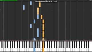 Shingeki no Kyojin ED  Utsukushiki Zankoku na Sekai  Synthesia PianoTehIshter [upl. by Ayaet]