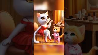 Kitten with makeup cat cute cartoon kitten cutecats funny [upl. by Rattray479]