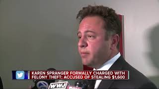 Karen Spranger formally charged with felony theft accused of stealing 1600 [upl. by Aiselad]