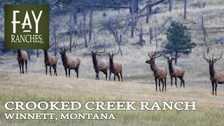 Montana Elk Hunting Property For Sale  Crooked Creek Ranch  Winnett MT [upl. by Amaris]