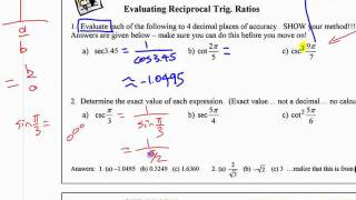 PM12  38 Reciprocal Trig Functions  part 3 [upl. by Belinda528]