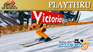 Sega Ski Super G Model 2 Arcade by SEGA  300 Points 256quot70 HD 1080p [upl. by Bennet221]