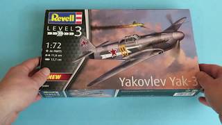 Yakovlev Yak3 REVELL 172 Unboxing [upl. by Michelina284]