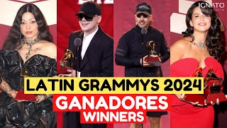 LATIN GRAMMY 2024 GANADORES  WINNERS [upl. by Doughty]