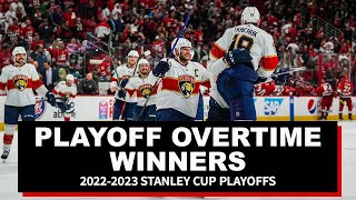 Every Playoff OT Goal  2023 Stanley Cup Playoffs [upl. by Enyalaj771]