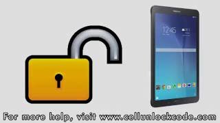 How to Unlock Any Samsung Galaxy Tab E Using an Unlock Code [upl. by Araik975]