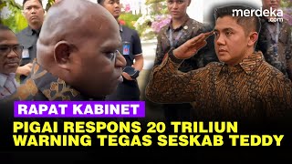 Rapat Kabinet Prabowo Reaksi Pigai Minta Rp20 Triliun Seskab Teddy Warning Tegas Menteri [upl. by Saixela568]