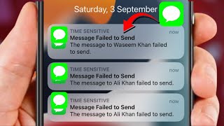 Message Failed to Send iPhone  iOS 16  Message not Delivered iPhone [upl. by Eelesor]