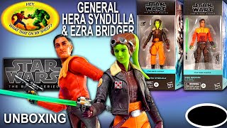 UNBOXING  Star Wars The Black Series HERA SYNDULLA amp EZRA BRIDGER  Hasbro starwars actionfigures [upl. by Rocray]