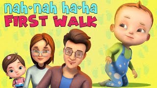 Nah Nah Ha Ha  First Walk  Baby Ronnie Nursery Rhymes amp Kids Songs  Videogyan 3D Rhymes [upl. by Nelyak70]