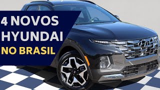 4 NOVOS LANÇAMENTOS DE CARROS HYUNDAI NO BRASIL [upl. by Ferren]