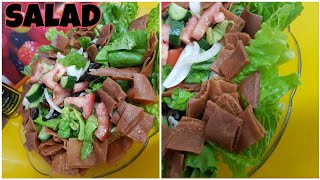 Recipe of fattoush salad by food Desire [upl. by Suivart]