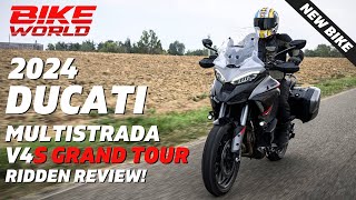 2024 Ducati Multistrada V4s Grand Tour  Exclusive New Bike Review [upl. by Odla778]