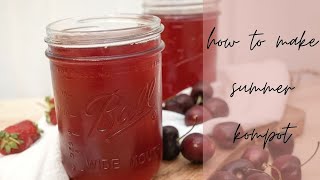 Homemade Fruit Drink Kompot Compote  A Minty Monday [upl. by Willabella]