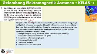 Gelombang Elektomagnetik Asesmen 2 KELAS 12 essai no 4 [upl. by Ycnan]