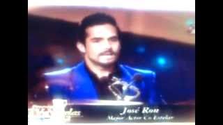 José Ron JoseRon3 Ganador de Premios Tv y Novelas 2012 Como mejor Actor Co estelar [upl. by Elfreda]