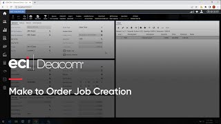 Make to Order MTO Job Creation with the Deacom ERP System [upl. by Rufena]