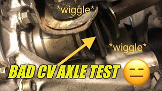 How to test Bad CV Axle inner joint on car [upl. by Tory]