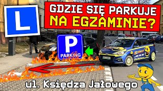 JAK i GDZIE ZAPARKOWAĆ NA EGZAMINIE NA PRAWO JAZDY RZESZÓW WORD  SKOŚNE RÓWNOLEGŁE PROSTOPADŁE [upl. by Malin]