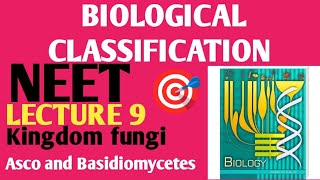 BIOLOGICAL CLASSIFICATION KINGDOM FUNGI Asco and BasidiomycetesLecture 9 Ncert 11 [upl. by Durer]