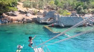 Göcek Boat Trip  Turkey [upl. by Aihsenek209]