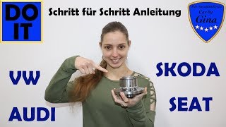 RADLAGER VORNE WECHSELN  TAUSCHEN BEI AUDI VW SKODA SEAT 🔹 TUTORIAL 🔹 SCHRITT FÜR SCHRITT ANLEITUNG [upl. by Thrasher]