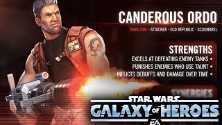 Canderous Ordo  DOT Extreme  Star Wars Galaxy Of Heroes  SWGOH [upl. by Woolson]