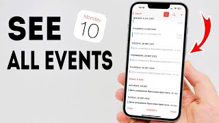 How To See All Events on iPhone Calendar  Full Guide [upl. by Marlena]