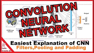 Convolution Neural Network  CNN Easiest Explanation  What is FiltersPooling and Padding in CNN [upl. by Poulter]