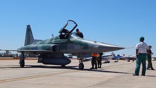 Airplane Northrop F5EM Tiger II Take Off Video [upl. by Wolsniw505]