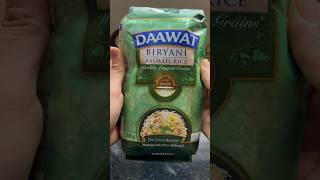 Daawat biryani basmati rice review  best rice in India  ytshorts cooking daawatbasmati shorts [upl. by Pirali]